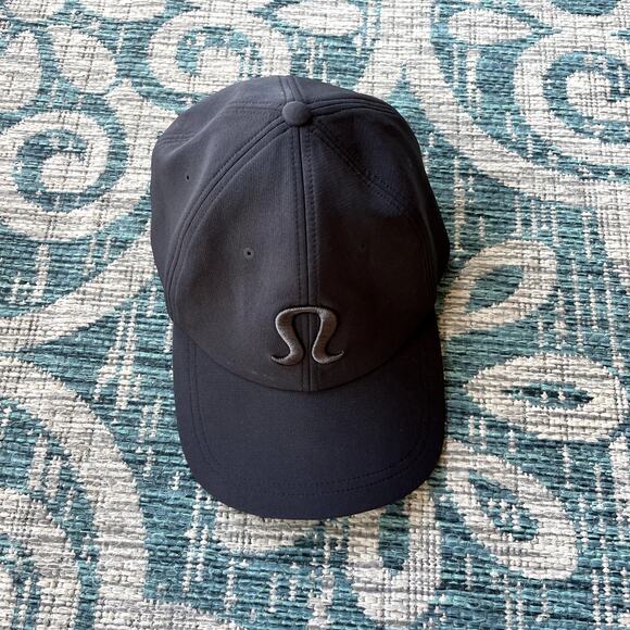 Lululemon Fast and Free Running Hat Snapback Black Dark Gray Athleisur‎ - Picture 2 of 6